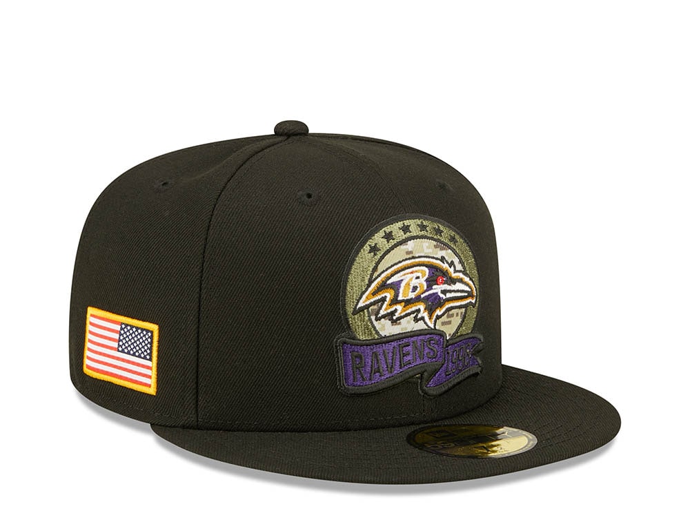 New Era Baltimore Ravens Salute to Service 2022 Fitted 59Fifty Gorra