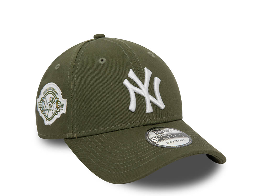 New Era New York Yankees 100th Anniversary Olive 9Forty Strapback Gorra