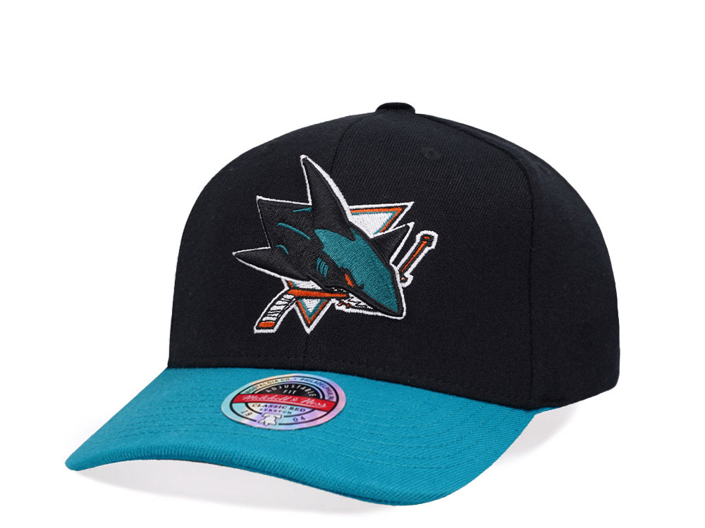 Mitchell & Ness San Jose Sharks Team Two Tone Update Snapback Gorra