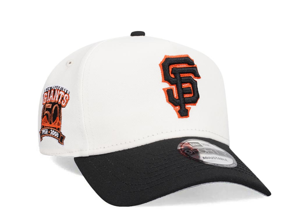 New Era San Francisco Giants 50th Anniversary Chrome Two Tone 9Forty A Frame Snapback Gorra