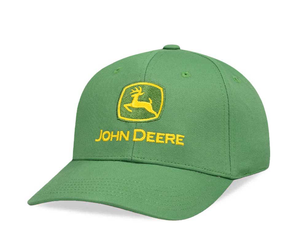 John Deere Logo Classic Cap Green Strapback Gorra