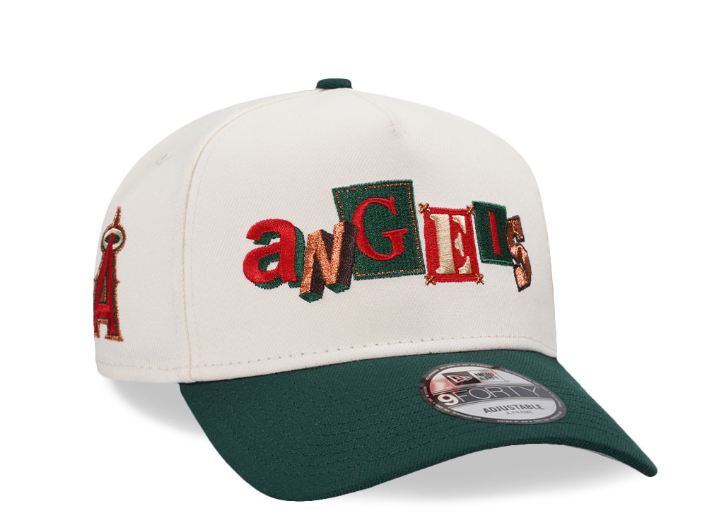 New Era Anaheim Angels Script Chrome Two Tone Edition 9Forty A Frame Snapback Gorra