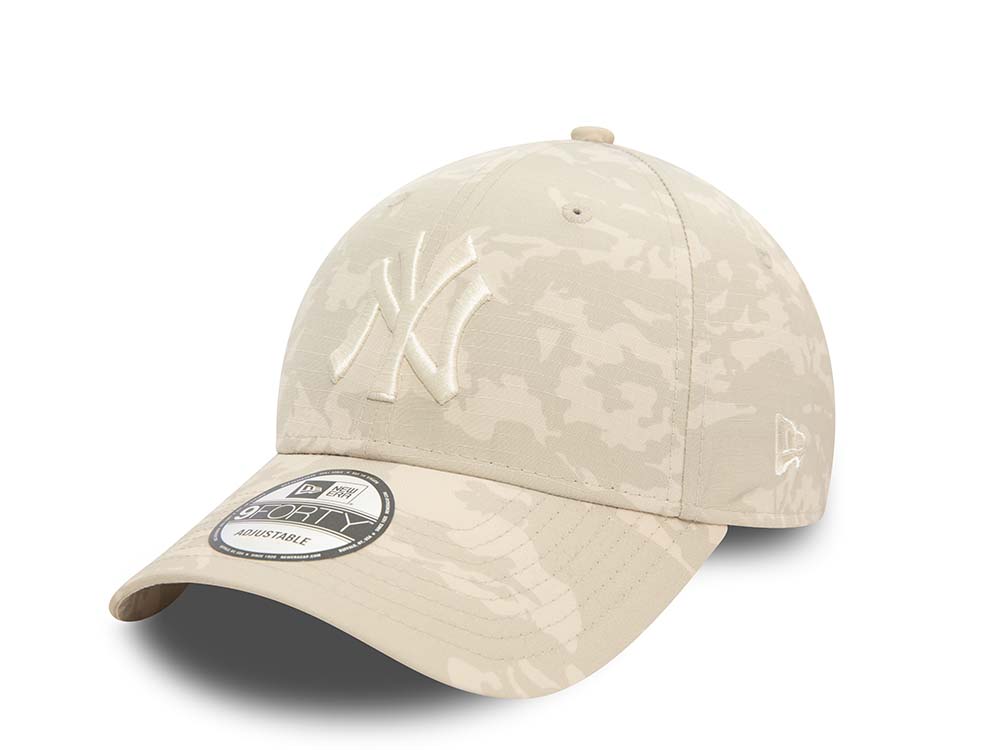 New Era New York Yankees Camo Beige 9Forty Strapback Gorra