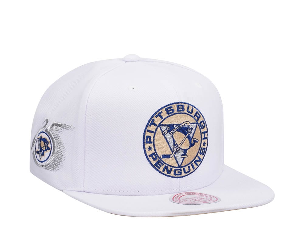 Mitchell & Ness Pittsburgh Penguins 25th Anniversary Winter White Snapback Gorra