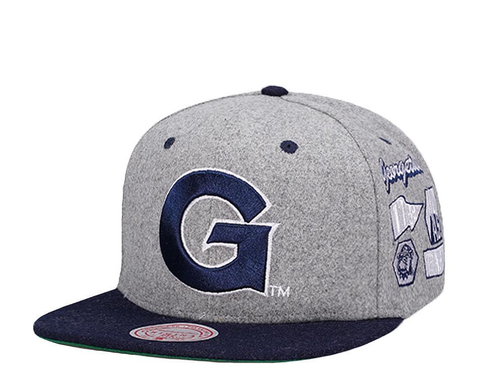 Mitchell & Ness Georgetown University NCAA Melton Patch Snapback Cap