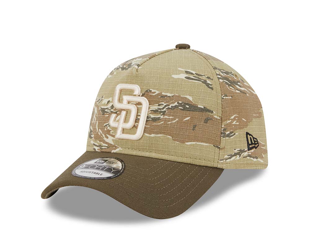 New Era San Diego Padres Tiger Camo Two Tone 9Forty A Frame Snapback Gorra