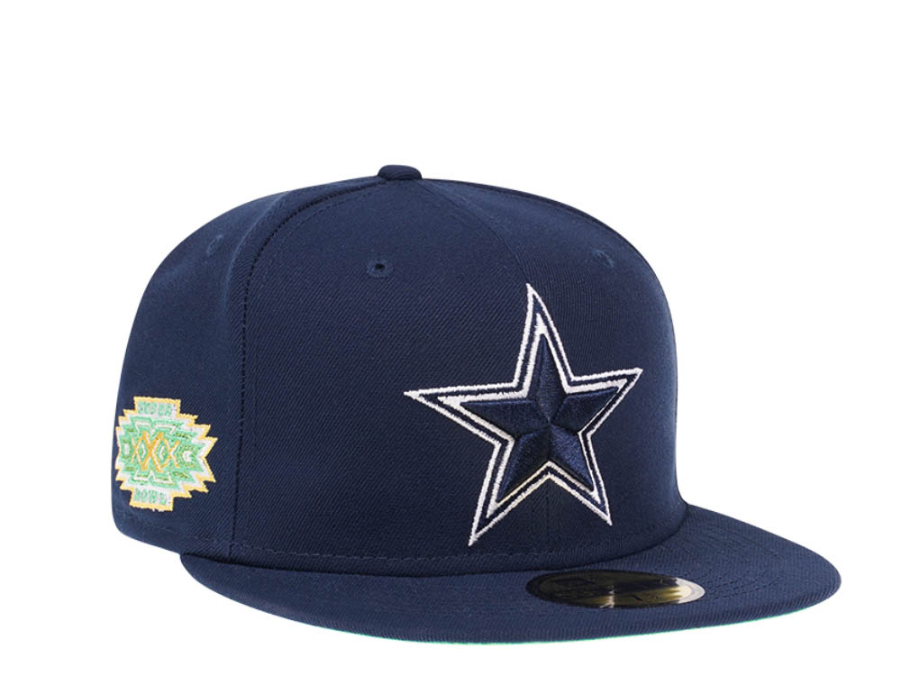 New Era Dallas Cowboys Citruspop Patch Super Bowl XXX 59fifty Fitted Gorra