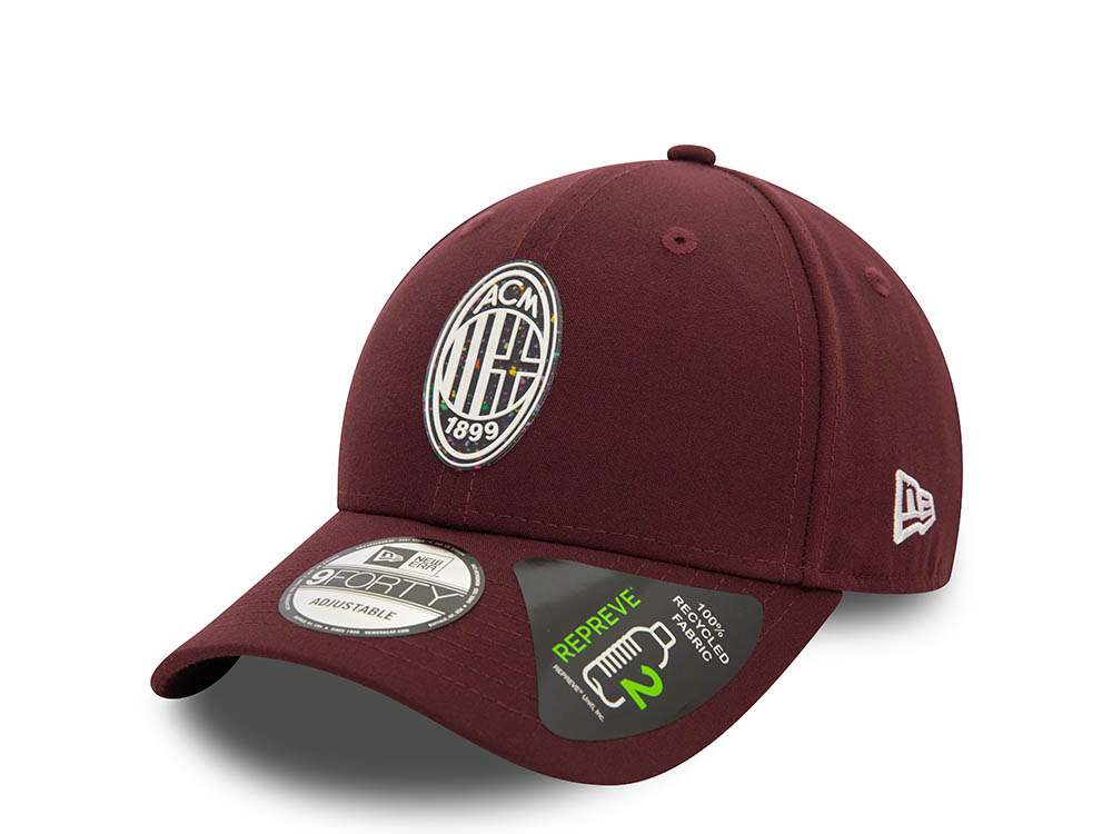 New Era AC Milan Repreve Fleck Crest 9Forty Strapback Gorra