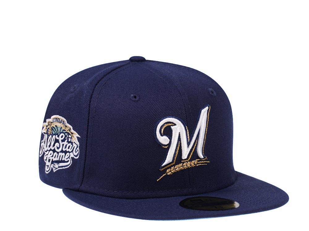 New Era Milwaukee Brewers All Star Game 2002 Glacier Blue Edition 59Fifty Fitted Gorra