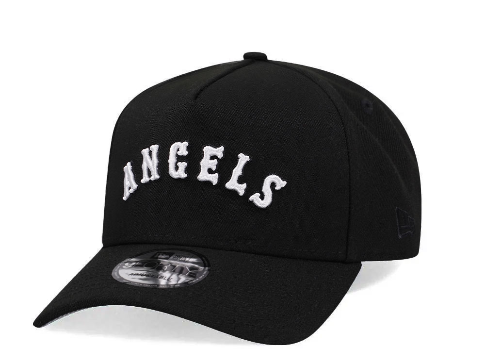 New Era Los Angeles Angels Black Classic Edition 9Forty A Frame Snapback Gorra