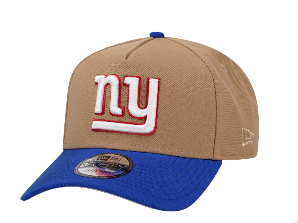 New Era New York Giants Khaki Two Tone Edition 9Forty A Frame Snapback Gorra