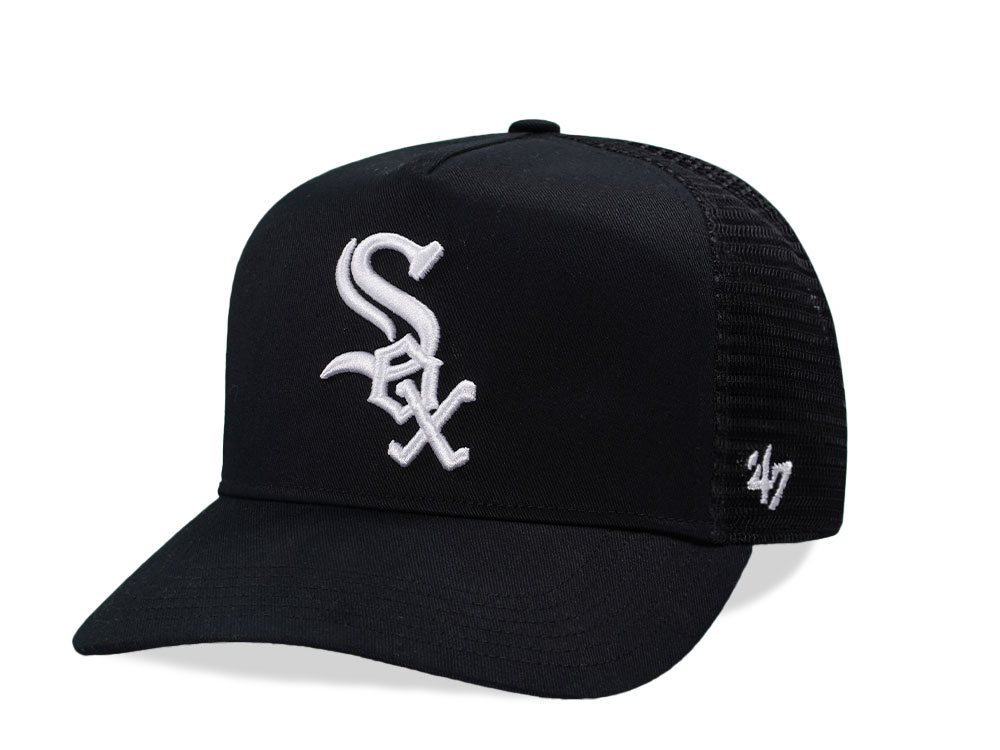 47Brand Chicago White Sox Black Hitch Trucker Snapback Gorra