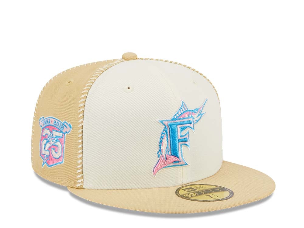 New Era Florida Marlins Stitch 25th Anniversary Gold Edition 59Fifty Fitted Gorra