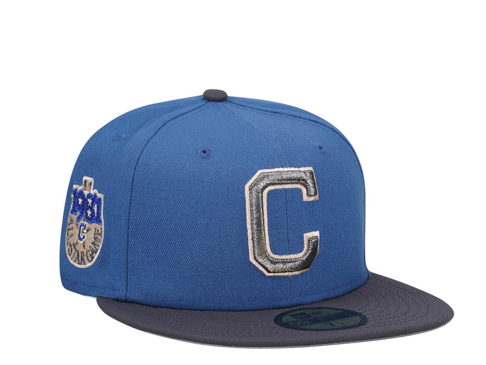 New Era Cleveland Indians All Star Game 1981 Indigo Metallic Two Tone Edition 59Fifty Fitted Gorra