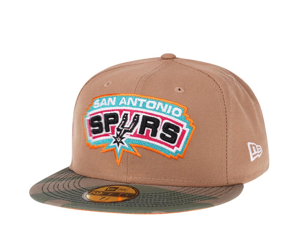 New Era San Antonio Spurs Camo Flash Edition 59Fifty Fitted Gorra