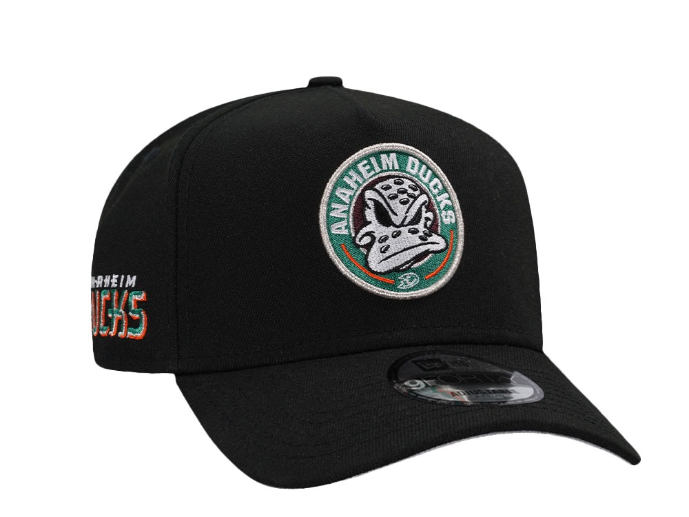 New Era Anaheim Ducks Black Prime Edition 9Forty A Frame Snapback Gorra