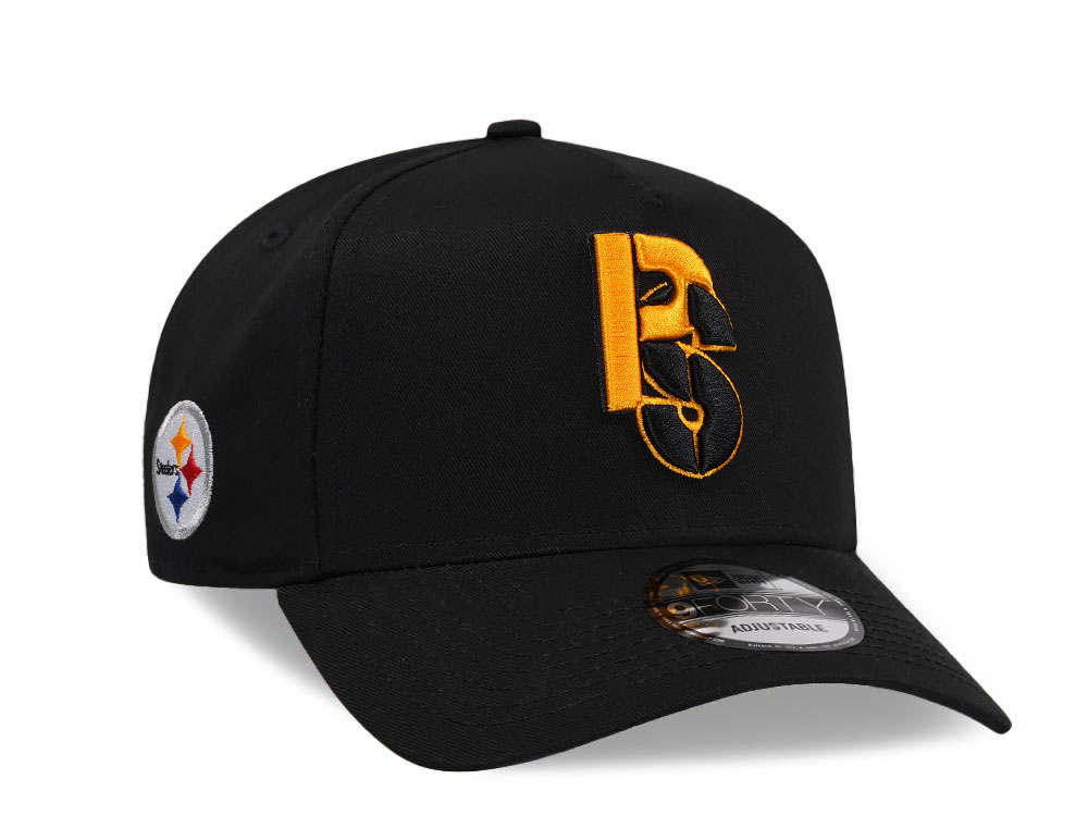 New Era Pittsburgh Steelers City Originals Black A Frame 9Forty Snapback Gorra