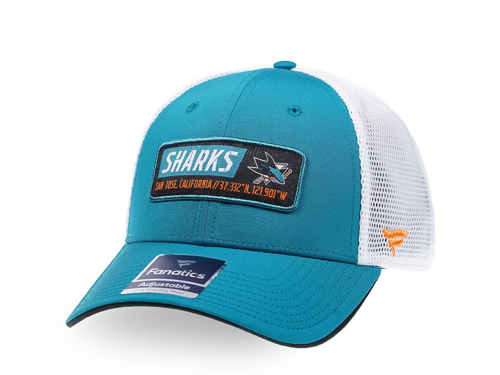 Fanatics San Jose Sharks Blue Iconic Trucker Snapback Gorra