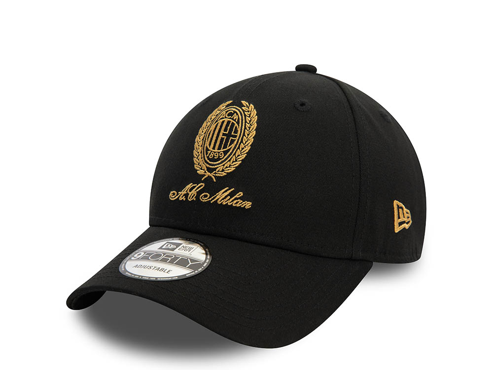 New Era AC Milan Black Gold 9Forty Strapback Gorra