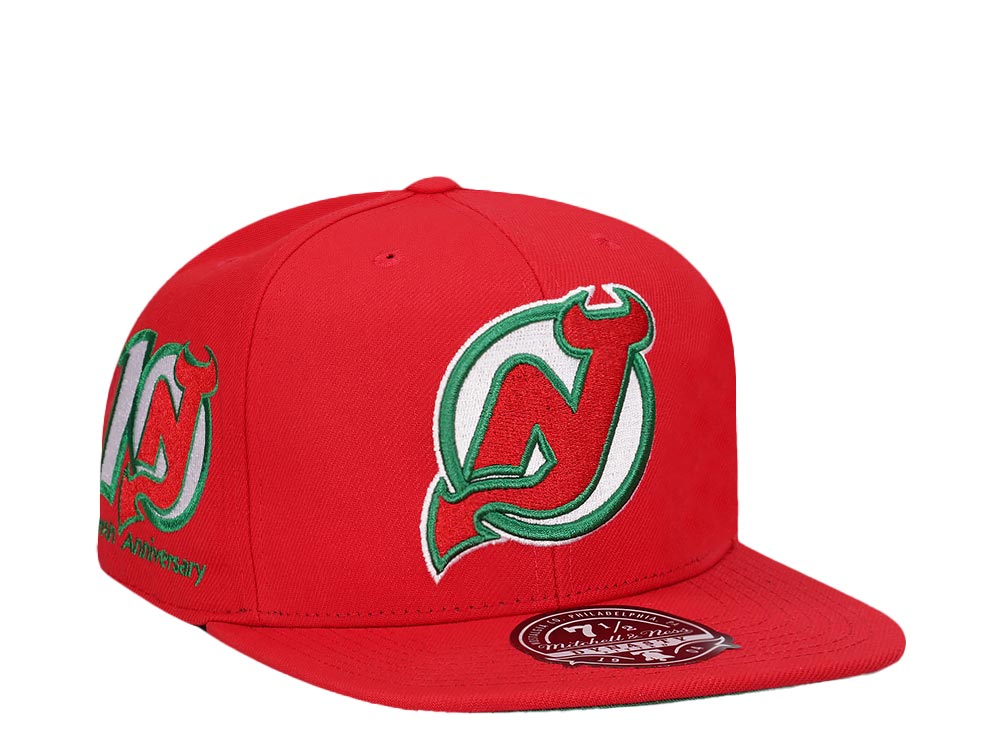 Mitchell & Ness New Jersey Devils 10th Anniversary Vintage Edition Dynasty Fitted Gorra