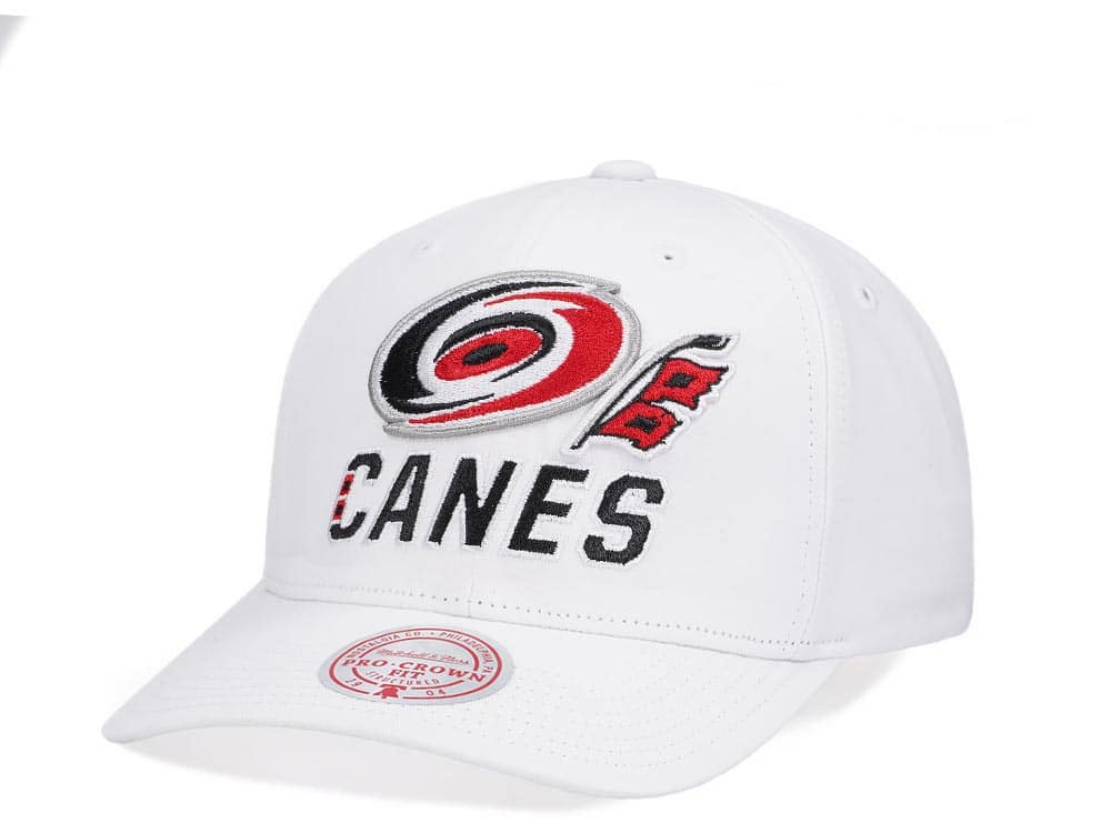 Mitchell & Ness Carolina Hurricanes All in Pro White Snapback Gorra