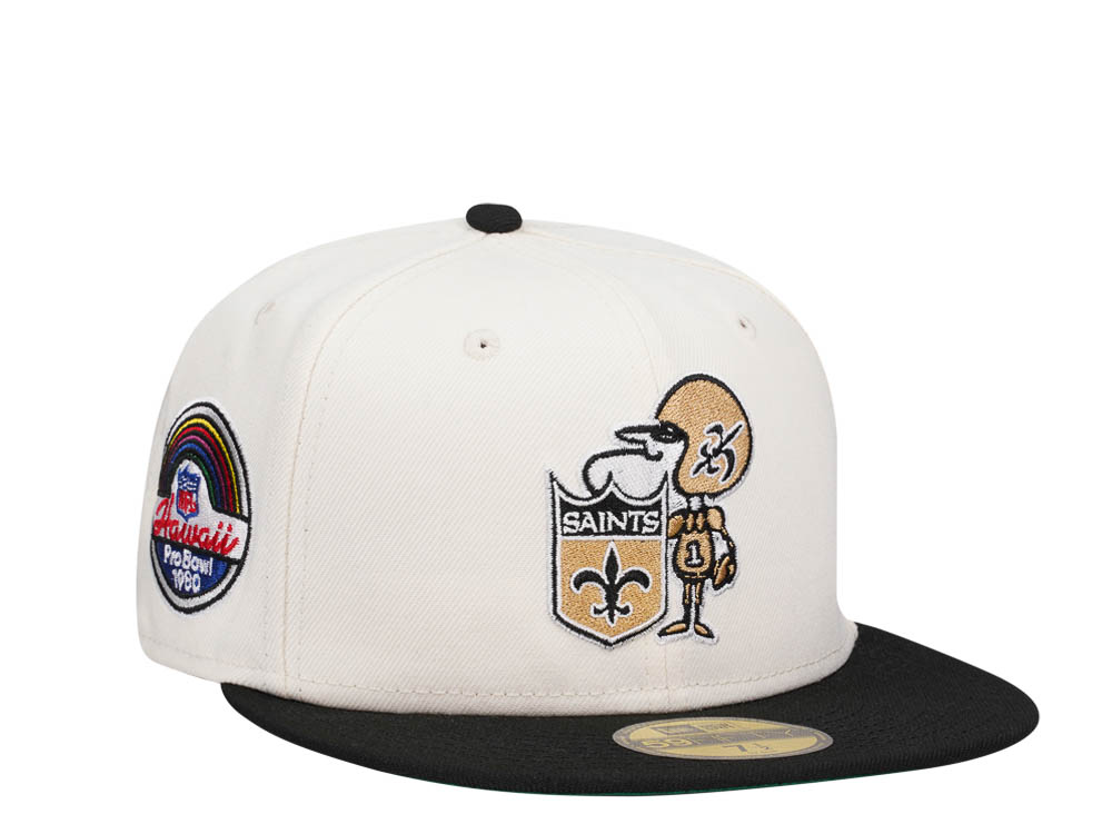 New Era New Orleans Saints Pro Bowl Chrome Two Tone Edition 59Fifty Fitted Gorra