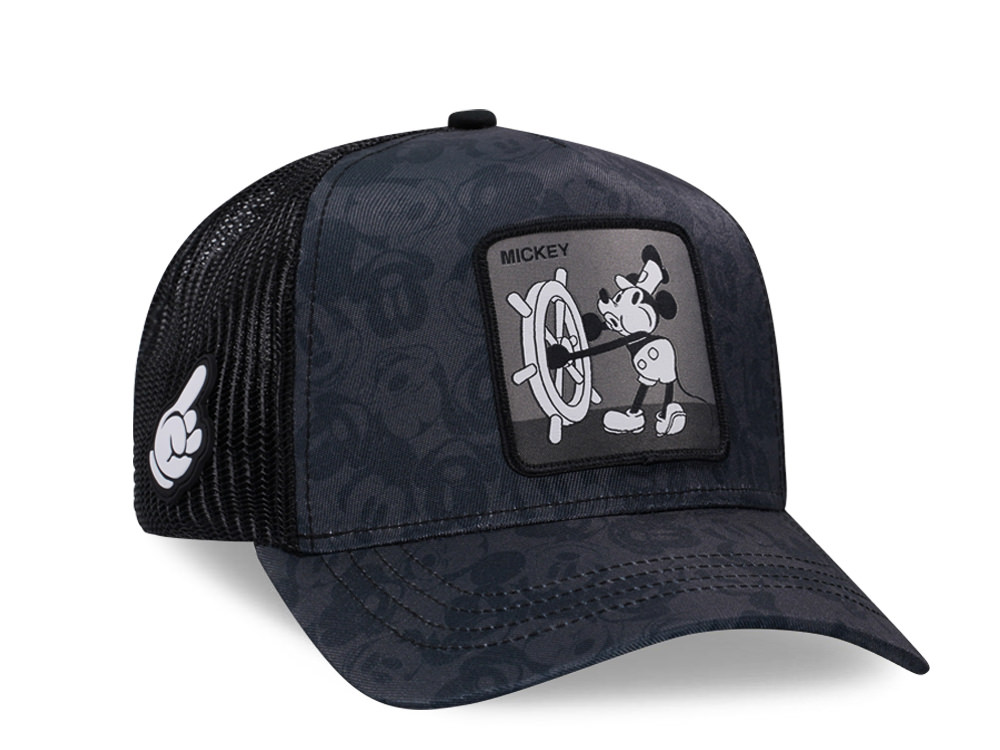 Capslab Disney Mickey Mouse Black Grey Trucker Snapback Gorra