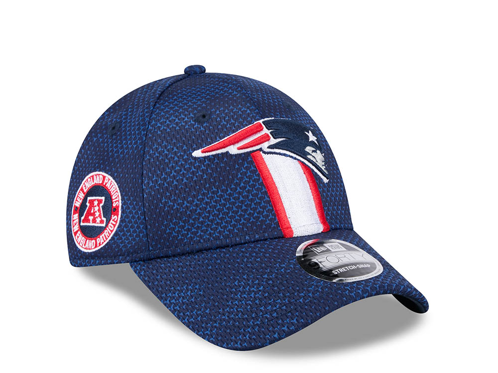 New Era New England Patriots Sideline 2024 9Forty Stretch Snapback Casquette