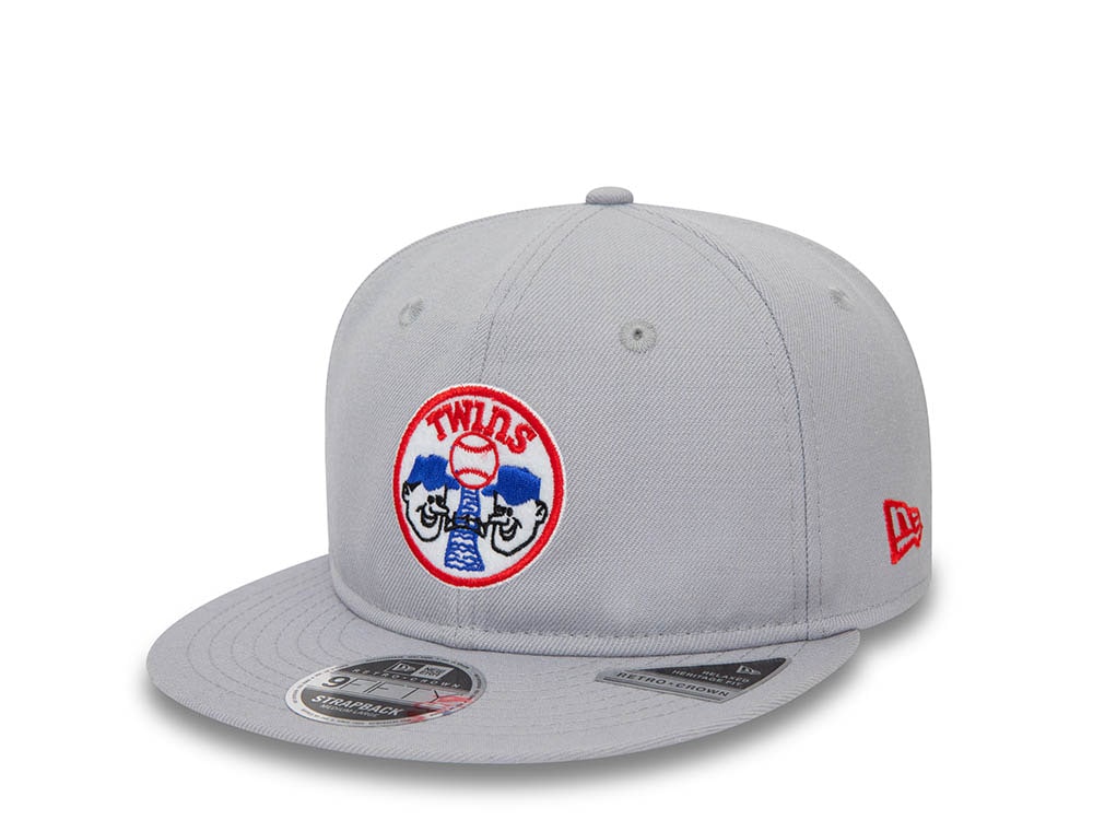 New Era Minnesota Twins Retro Grey 9Fifty Retro Crown Snapback Gorra