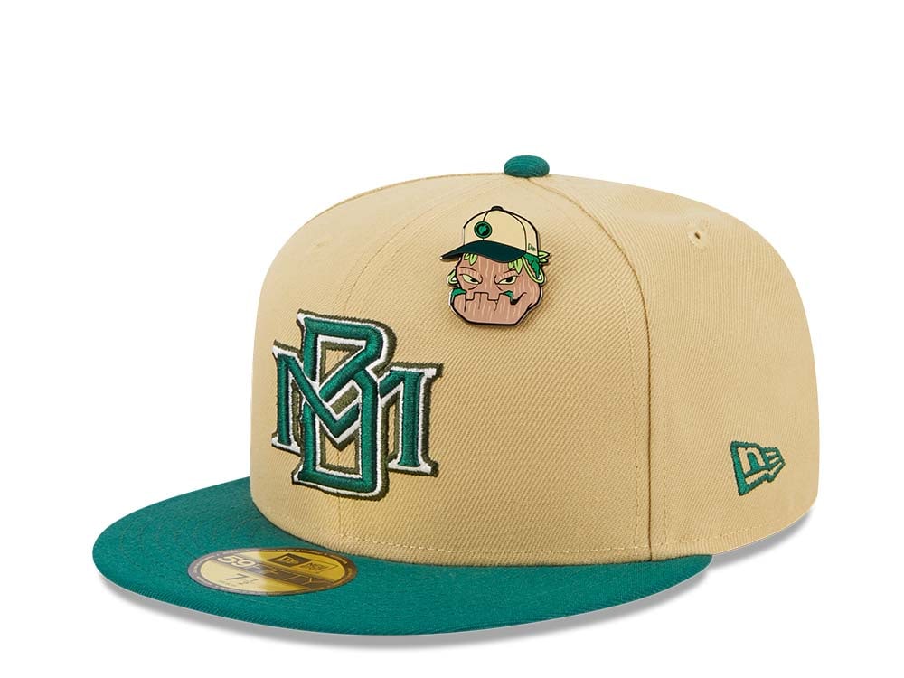 New Era Milwaukee Brewers The Elements Vegas Gold Two Tone Edition 59Fifty Fitted Gorra