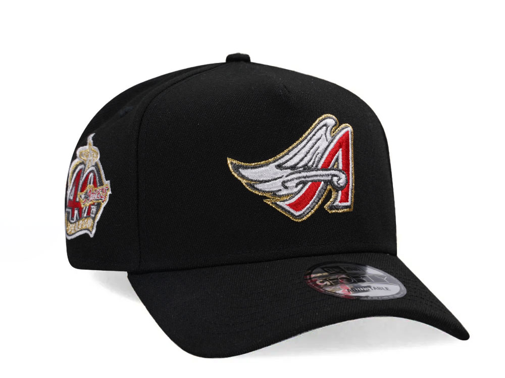 New Era Anaheim Angels 40th Anniversary Gold Edition 9Forty A Frame Snapback Gorra