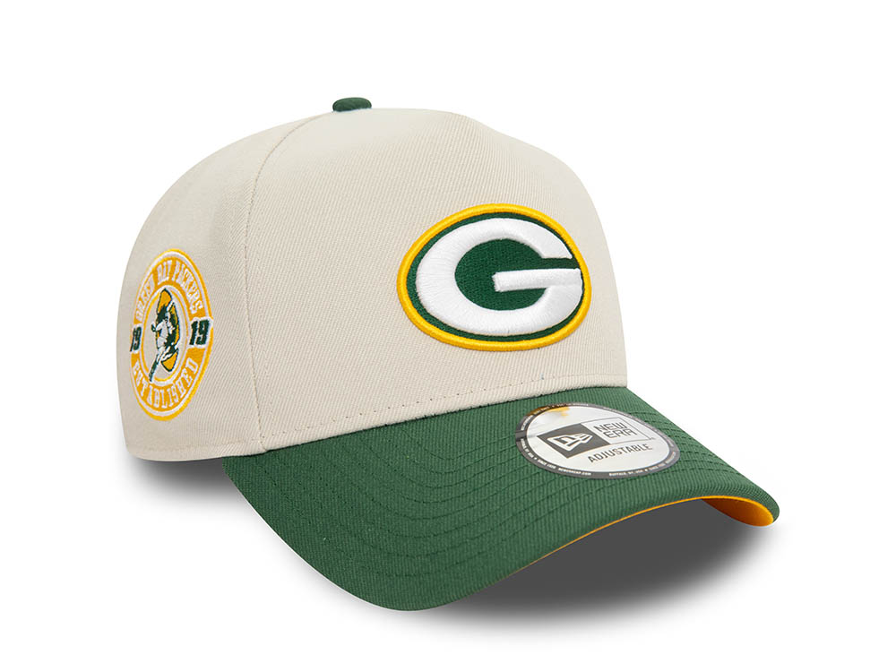 New Era Green Bay Packers Est 1919 Chrome Two Tone A Frame Snapback Gorra