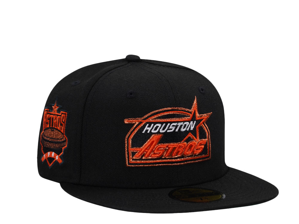 New Era Houston Astros Black Throwback Prime Edition 59Fifty Fitted Gorra