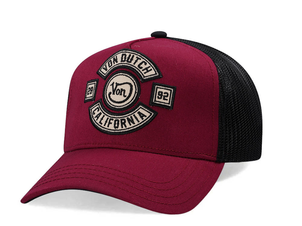 Von Dutch Burgundy Trucker Edition Snapback Gorra