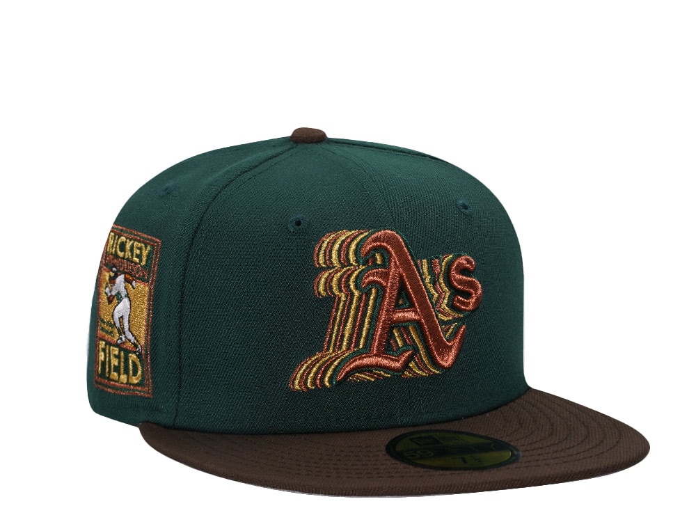 New Era Oakland Athletics Rickey Henderson Film Cascading Two Tone Edition 59Fifty Fitted Gorra