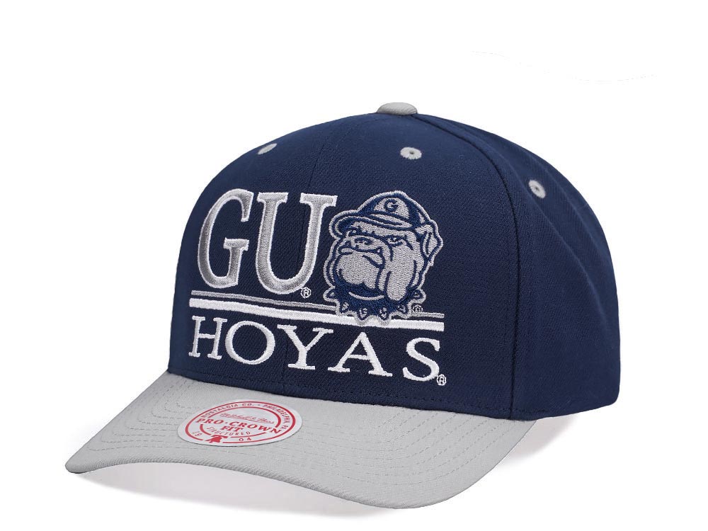 Mitchell & Ness Georgetown University Hoyas Pro Crown Fit Snapback Gorra