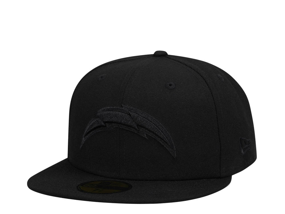 New Era Los Angeles Chargers All Black Edition 59Fifty Fitted Gorra