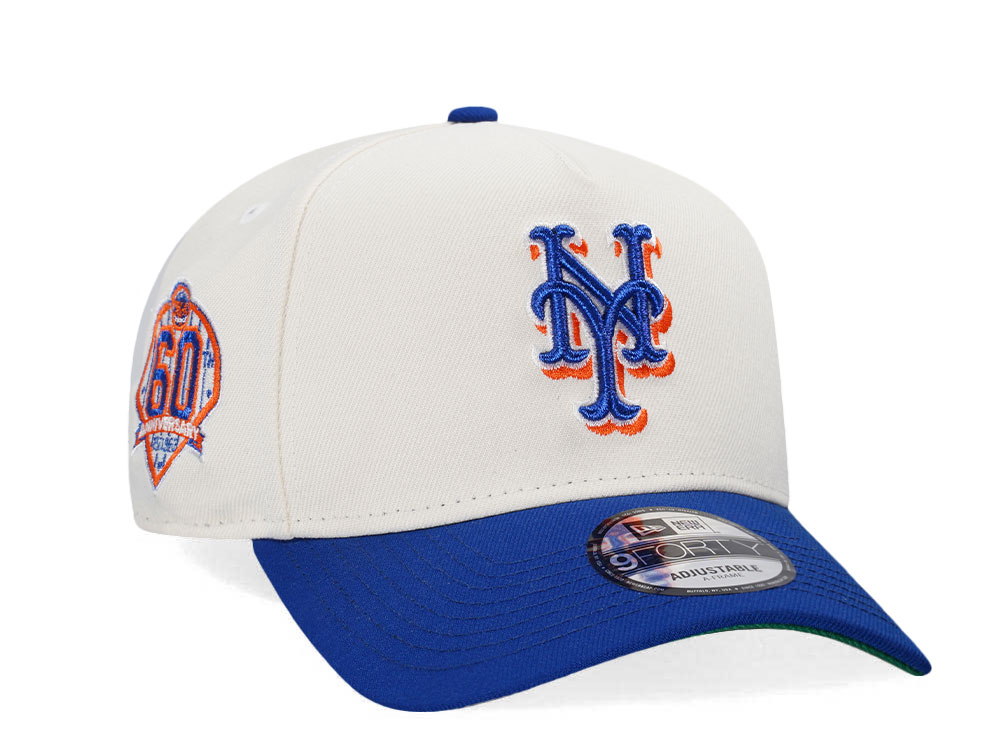 New Era New York Mets 60th Anniversary Chrome Throwback Two Tone Edition A Frame Snapback Gorra