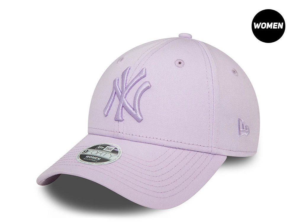 New Era New York Yankees Essential League Purple Womens 9Forty Strapback Gorra