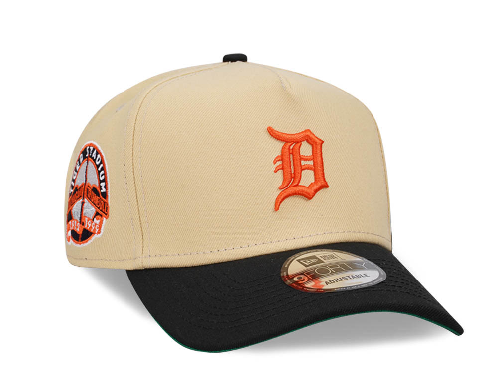 New Era Detroit Tigers Tiger Stadium Two Tone Throwback Edition 9Forty A Frame Snapback Gorra