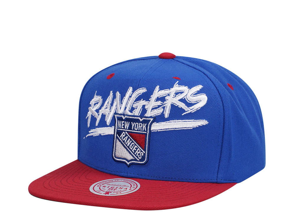 Mitchell & Ness New York Rangers Transcript Two Tone Snapback Gorra