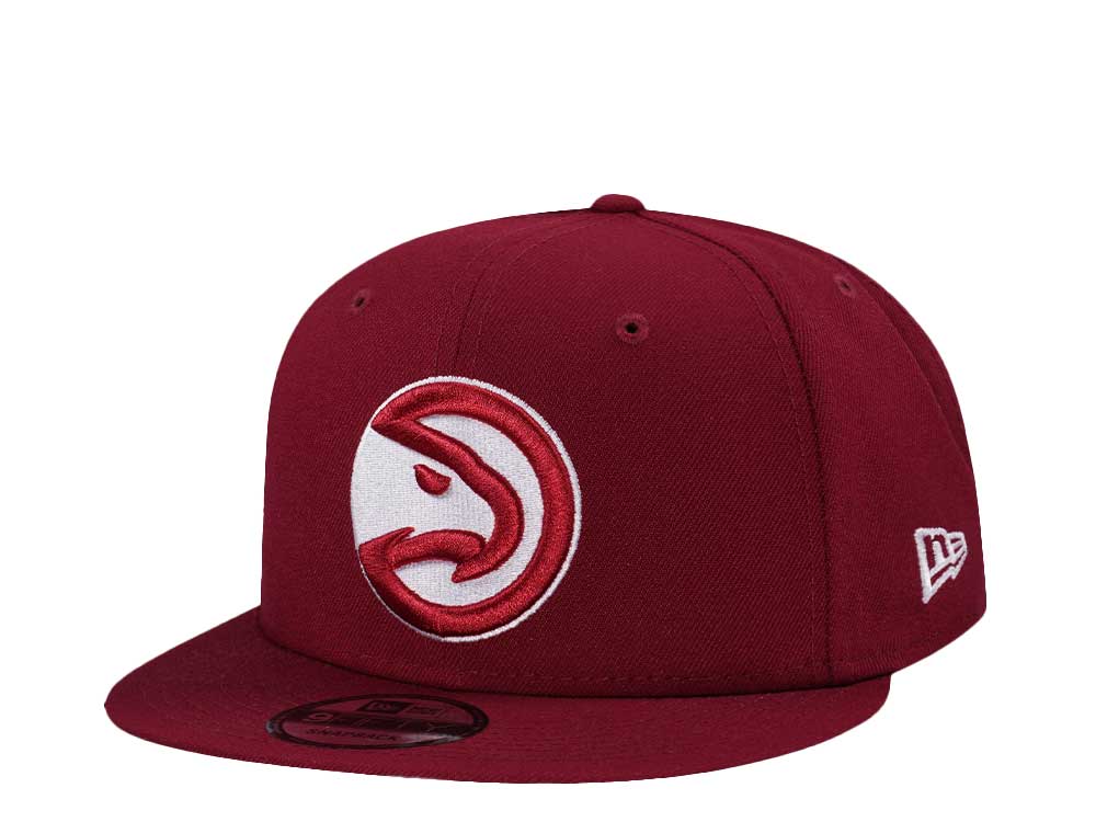 New Era Atlanta Hawks Maroon Classic Edition 9Fifty Snapback Gorra