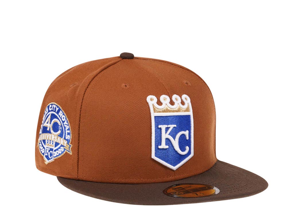 New Era Kansas City Royals 40th Anniversary Bourbon and Suede Edition 59Fifty Fitted Gorra