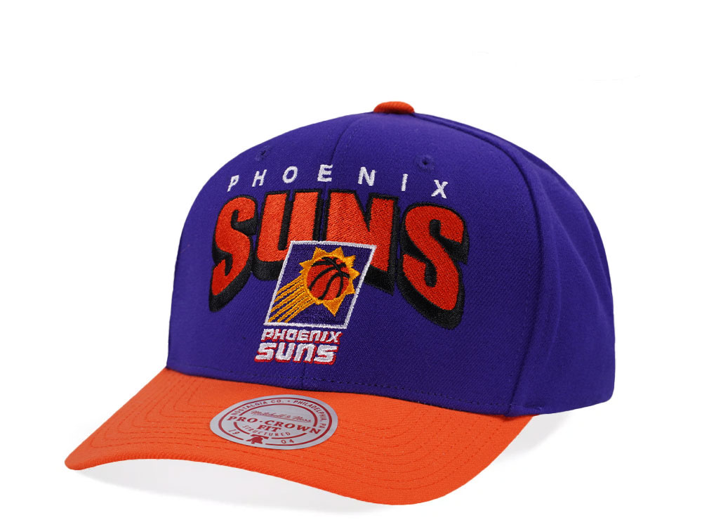 Mitchell & Ness Phoenix Suns Hardwood Classic Pro Crown Fit Purple Snapback Gorra