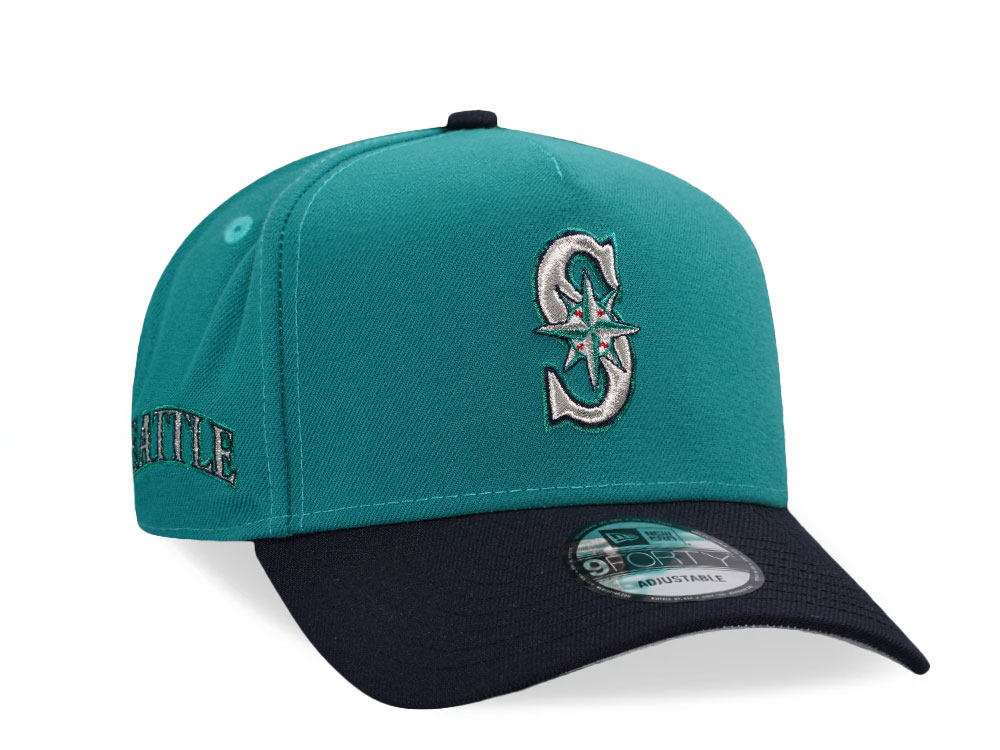 New Era Seattle Mariners Teal Two Tone  9Forty A Frame Snapback Gorra