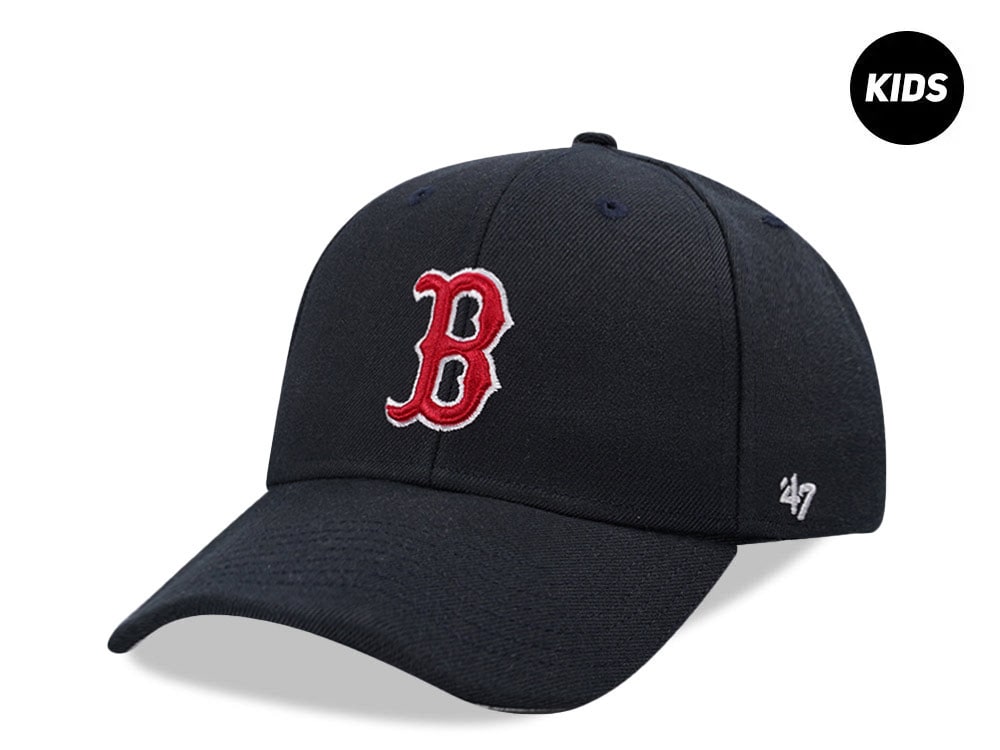 47Brand Boston Red Sox Navy MVP Kids Strapback Gorra