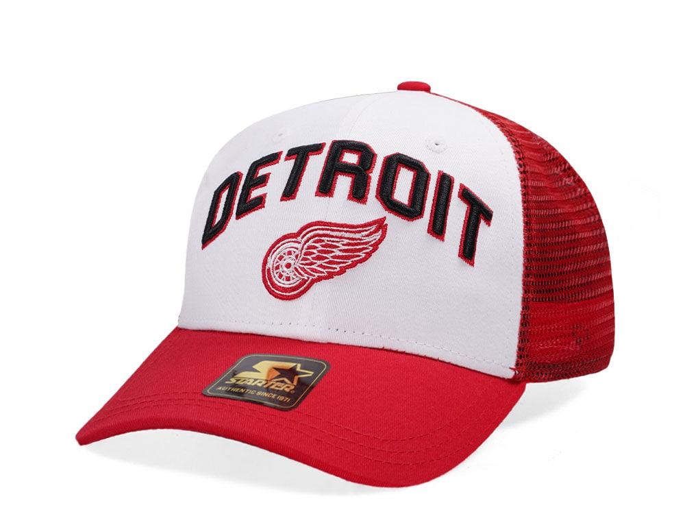 Starter Detroit Red Wings Penalty Curved Trucker Snapback Gorra