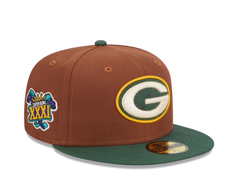 New Era Green Bay Packers Super Bowl XXXI Harvest Two Tone Edition 59Fifty Fitted Gorra