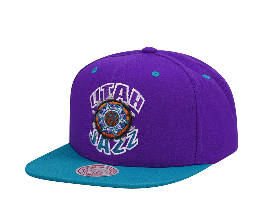 Mitchell & Ness Utah Jazz Breakthrough Two Tone Snapback Gorra