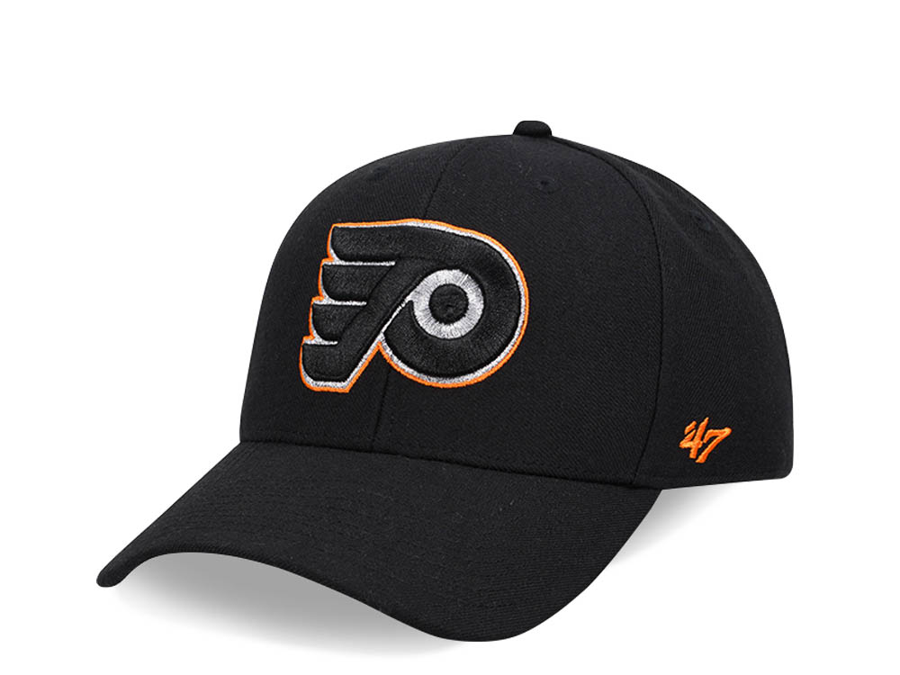 47Brand Philadelphia Flyers Black Metallic MVP Snapback Gorra